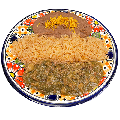 #14 Red or Green Chile Plate