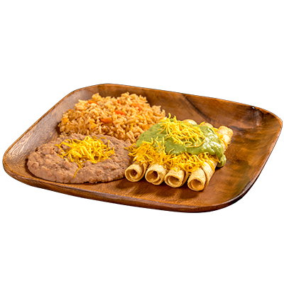#8 Rolled Taco with Guacamole