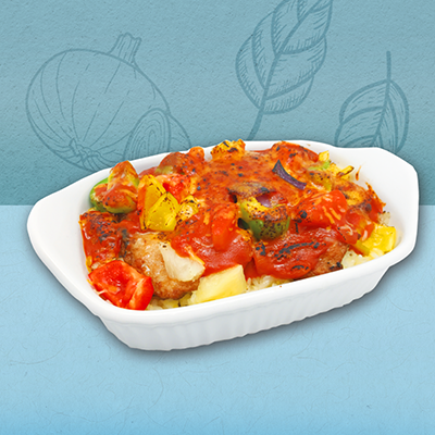 Y101 Baked pork Chop & Rice in Tomato Sauce