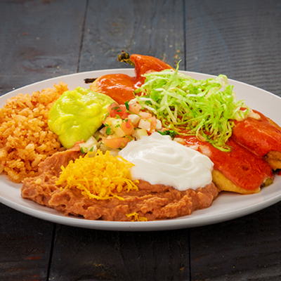 #12 Two Chile Rellenos Plate